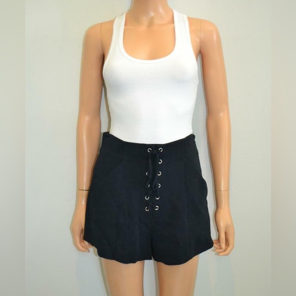 A.L.C. Kyle Lace Up High Waist Shorts - Picture 3 of 8